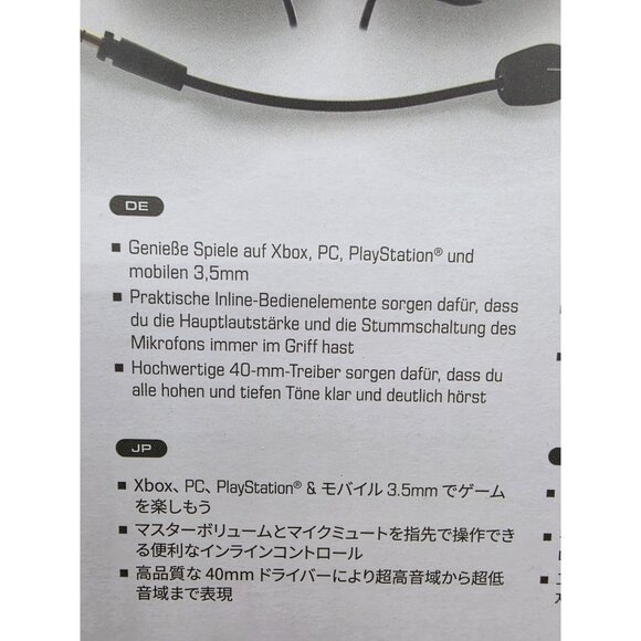 Turtle Beach Recon 50X Wired Multiplatform Gaming Headset Xbox PC PlayStation & - Picture 9 of 11